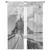 Mont Saint Michel Cathedral On The Island Normandy Northern France Europe Tulle Sheer Curtains Living Room Voile Organza Curtain