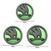 8/9/10cm Emblemat Samochodowy Odznaka na Przednią Maskę Naklejka na Tylną Klapę Bagażnika Dla Skoda S Skoda Kodiaq Fabia Kamiq Karoq Octavia 3 A5 A7 Rapid Scala dnhr35