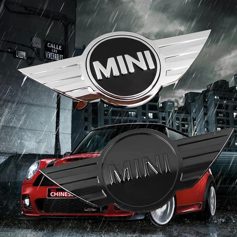 15.1x6.5cm Cache Emblème Arrière Avant pour Voiture pour MINI JCW F54 F55 F56 F60 R50 R52 R53 R56 R57 R58 R60 CLUBMAN COUNTRYMAN Emblème qclyn77