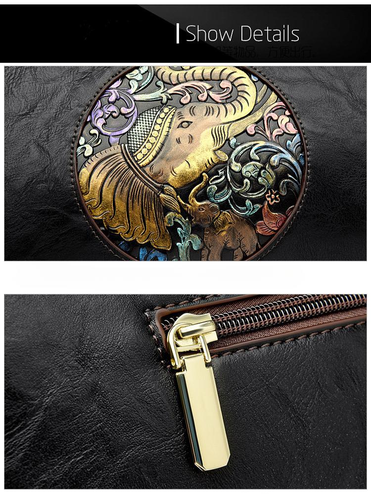 Johnature Dámská kabelka, módní reliéfní, velkokapacitní, univerzální tašky přes rameno a crossbody