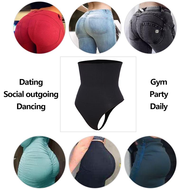 DODOING Damen Shapewear G-String - Hochtaillierte Schlankheitsunterwäsche Mit Bauchkontroll-Effekt