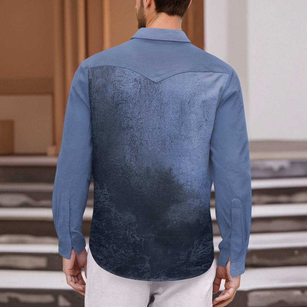 Men'S Fashionable Lapel And Shoulder Length Short Sleeved Casual Top