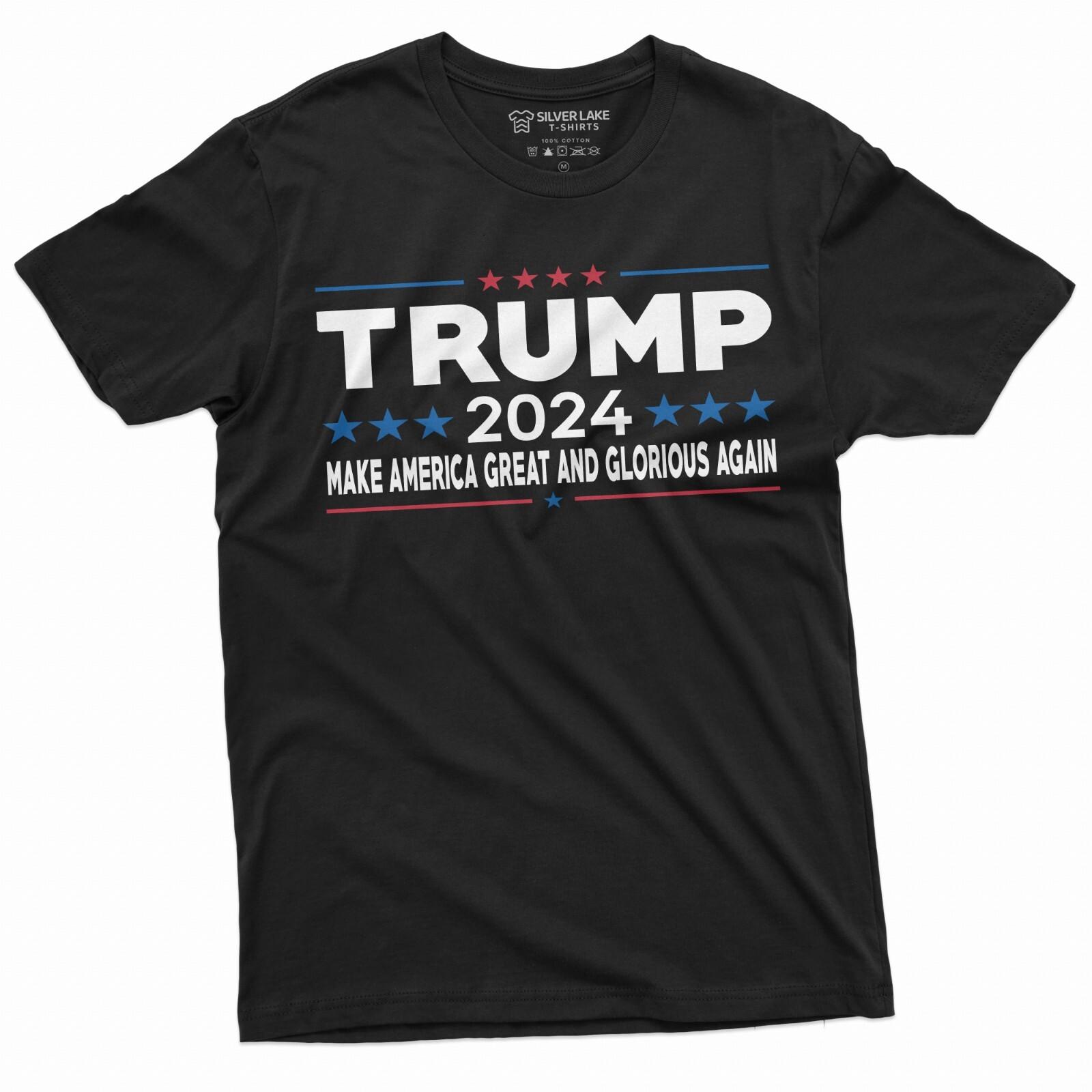 Trump 2024 Shirt Make America Great T Shirt Trump President T-Shirt Pro Trump T 4XL