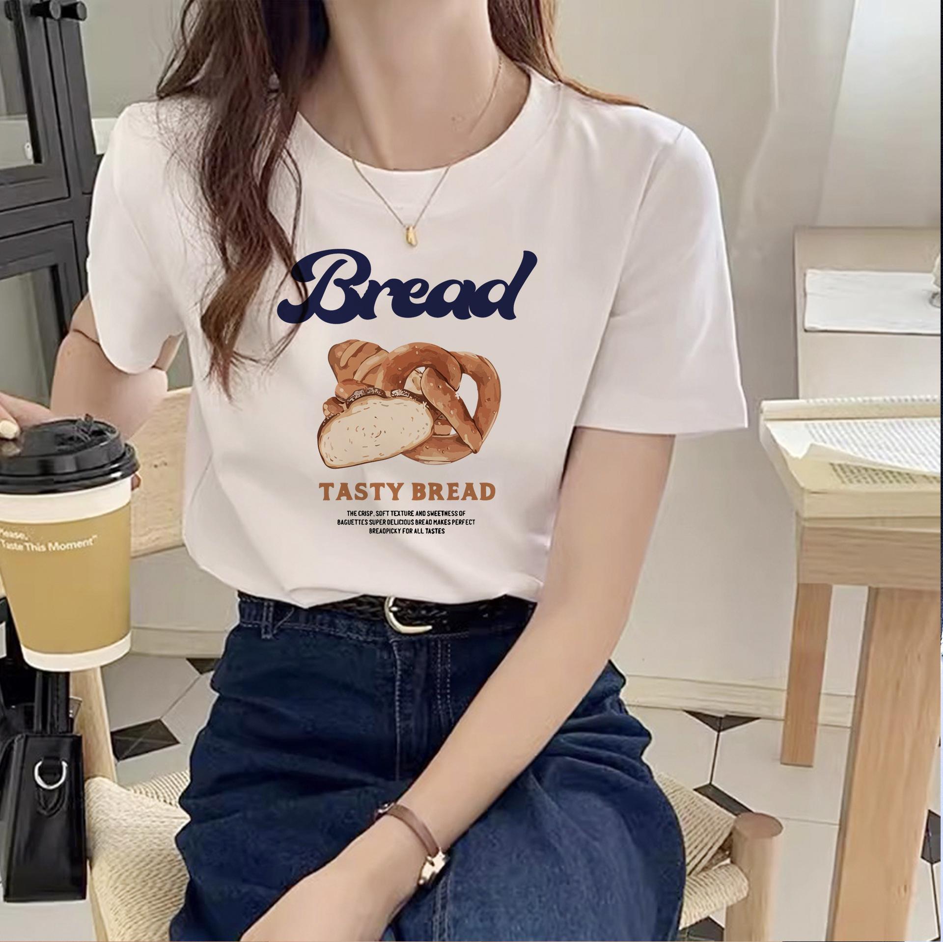 

A national style pure cotton short-sleeved T-shirt for women s 2025 summer trend ins women s casual loose and versatile top XXXL
