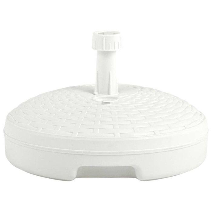 VidaXL Socle de parasol rempli de sable/d'eau 20 L Plastique rotin