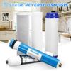 5 Stage 5pcs 75 GPD Membrane Water Filter Cartridge Reverse Osmosis RO Replacement Water Filter Kit