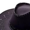 Big Brim Cowboy Hat with Bandana Fancy Dress up Photo Props Headwear Cowgirl Hats for Men Women West