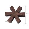 Wooden pot cushion creative snowflake insulation pad dining table kitchen dining bowl cushion casserole anti-scalding plate pad
