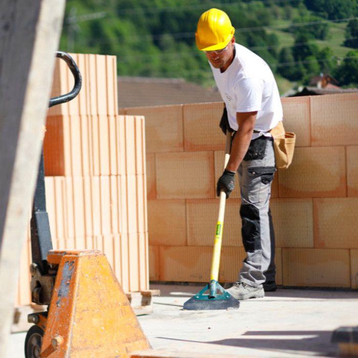 Grattoir de coffrage BATIPRO® 30 cm - LEBORGNE - lame en acier trempé extra-dur - manche de 130 cm