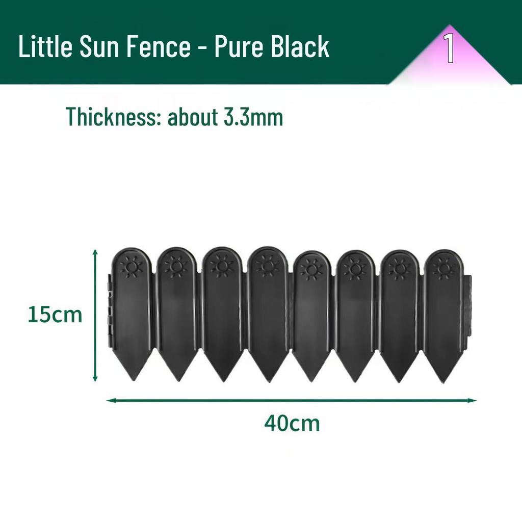 Country Style Plastic Garden Fence & Trellis - Flower Bed Enclosure and Picket Barrier