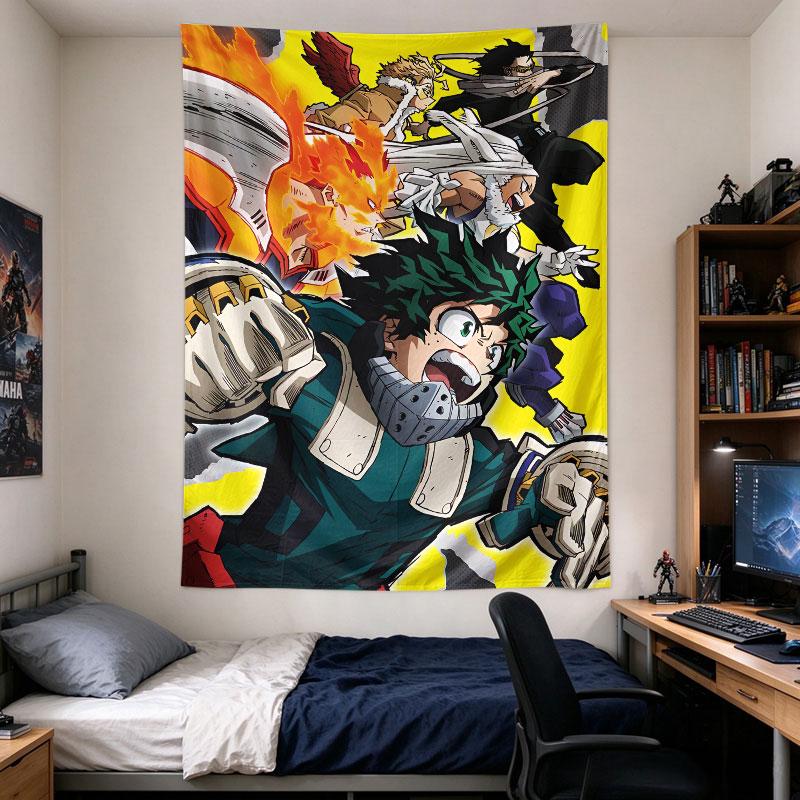 My Hero Academia Heroes Action Yellow Anime Poster Deku