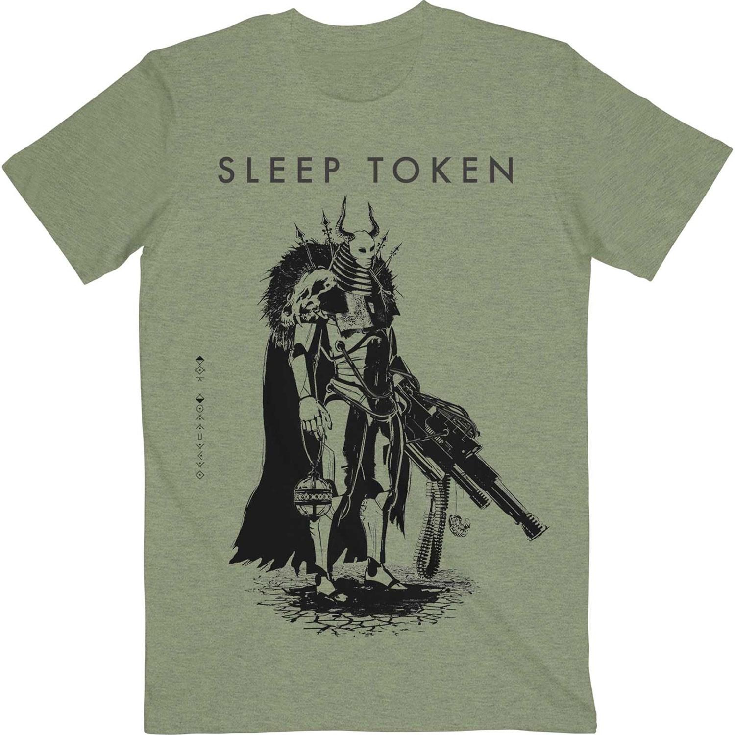 

Men s Sleep Token The Summoning Slim Fit T-Shirt Mens Womens Tees Top Olive 2XL
