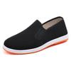 Cloth shoes beef tendon sole black cloth shoes soft sole non-slip wear-resistant breathable medium casual low-top single shoes