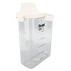 Cereal Storage Container with Pourable Spout Ergonomic Handle Lid Scale Timing Airtight Damp Proof Plastic Rice Storage