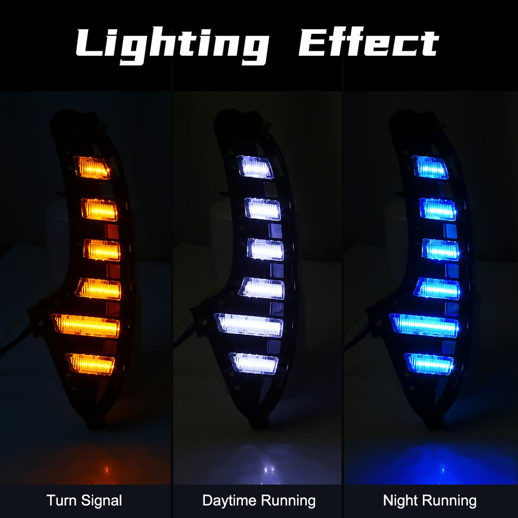 For MG MG7 2025 2025 Morris Garages LED Daytime Running Lights DRL Fog Lamps Turn Signal White Yellow Blue Car Accessories 12V