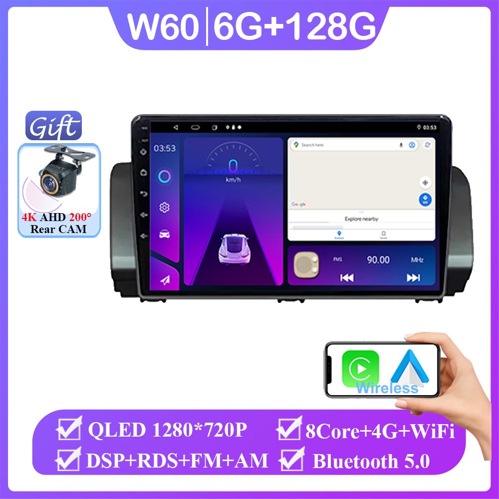 Car Radio Stereo For Renault Sandero 2021 Android 14 Auto Carplay GPS 4G WIFI Navigation Multimedia Video Player CPU No 2din DVD