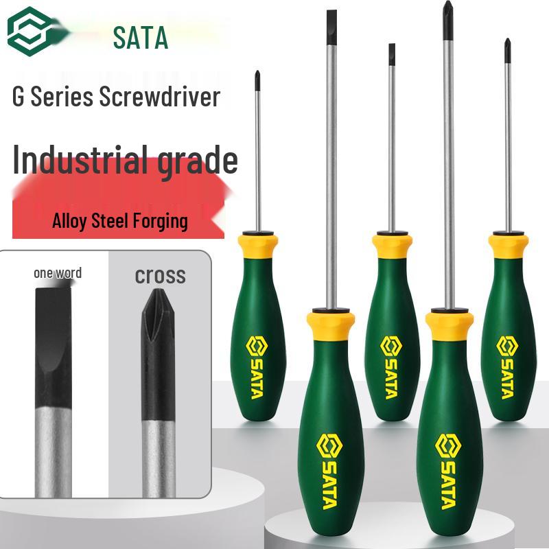 SATA G Series Phillips Screwdriver Set with Strong Magnet - Industrial Grade, High Hardness