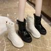 New Warm Fur Ankle Furry Boots Women Snow Shoes Platform Short Boot Winter Thick Plush White Botas