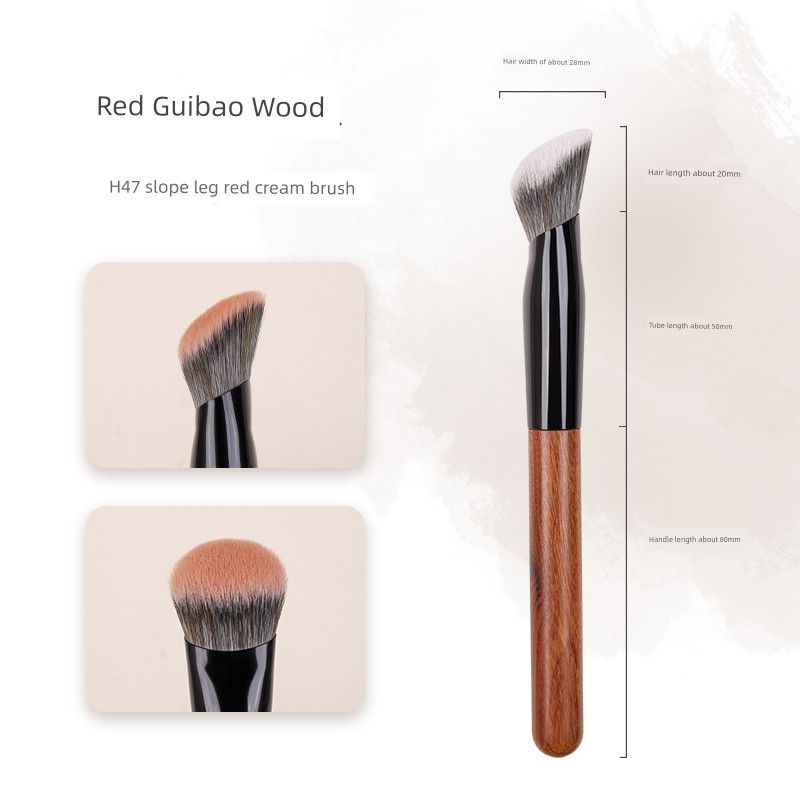 

Little Chubby H47 Slope Blush Paste Liquid Brush Oblique Head Powder Foundation Brush Shading Cream Makeup Facial Makeup Brush H47 Slope Brush