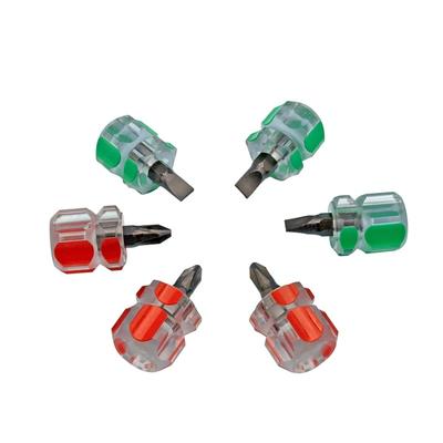 Kit de tournevis, Mini petit tournevis à tête de radis Portable, poignée transparente réparation outils manuels réparation de voiture de précision