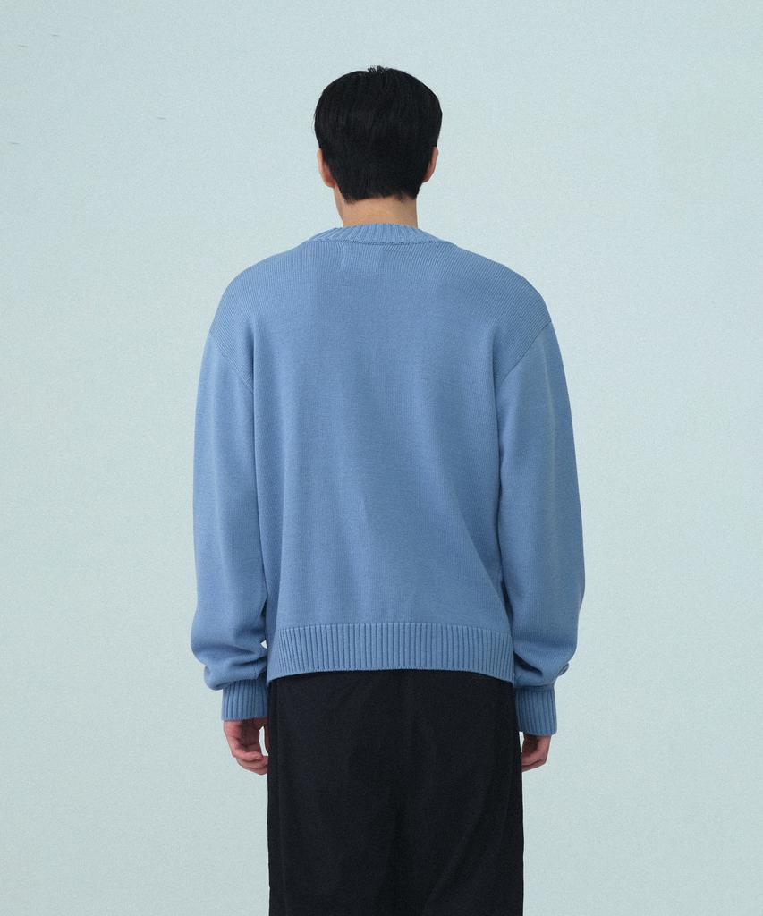 Rest&Recreation V-Neck Knit Cardigan - Sky Blue