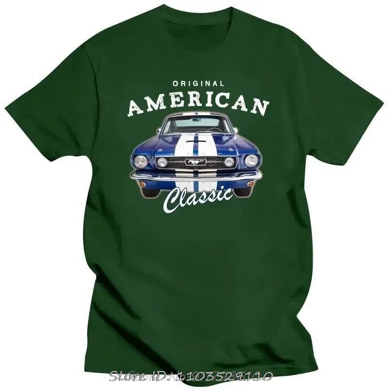 Unisexs Clothing Hot Sale TShirt Free Shiping Mustang American Summer Muscle Car Leisure Spring Tshirt Oversized Cotton T Shirt