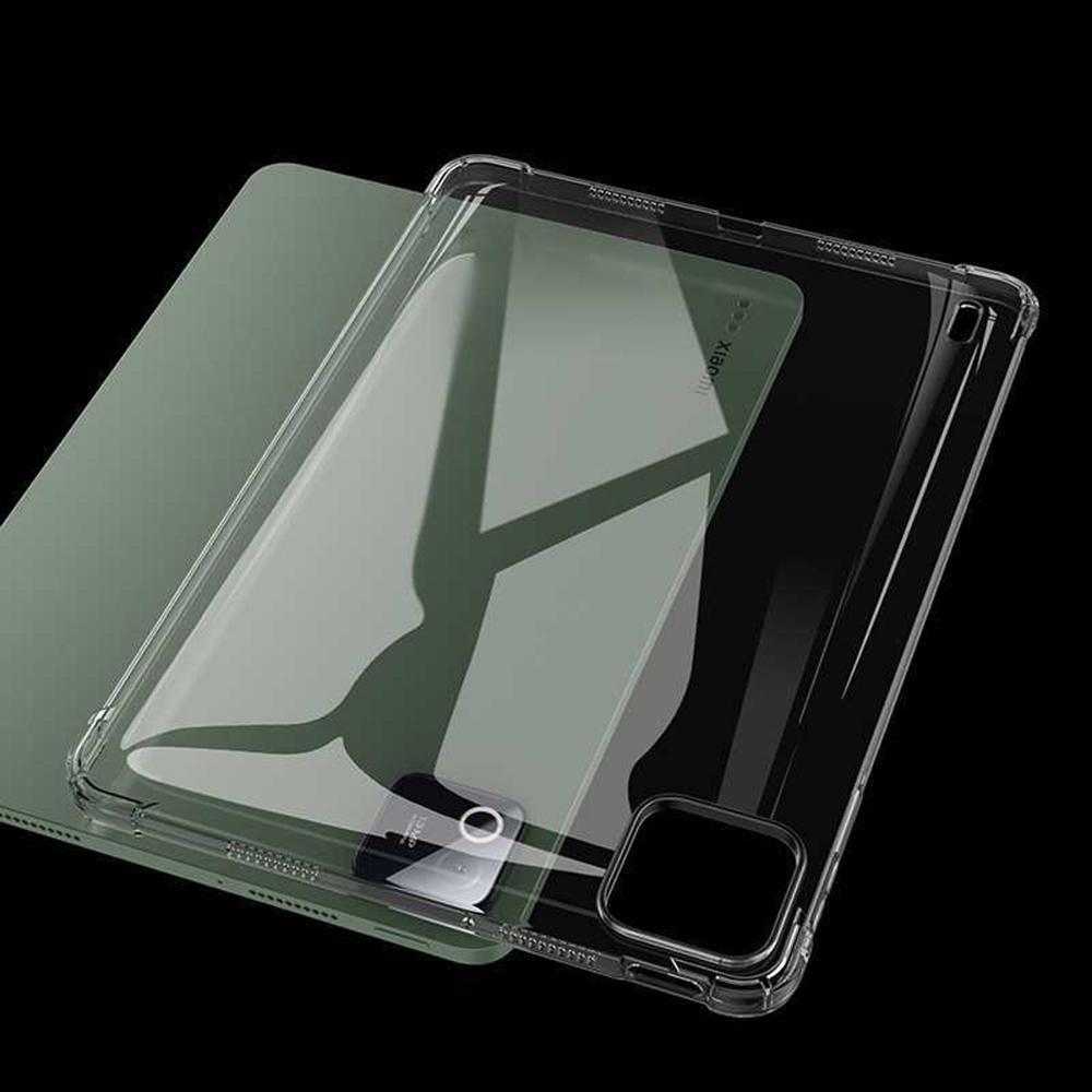 For Xiaomi Pad 8/8 Pro Case TPU Drop-Resistant Clear Tablet Cover + Tempered Glass Screen Film