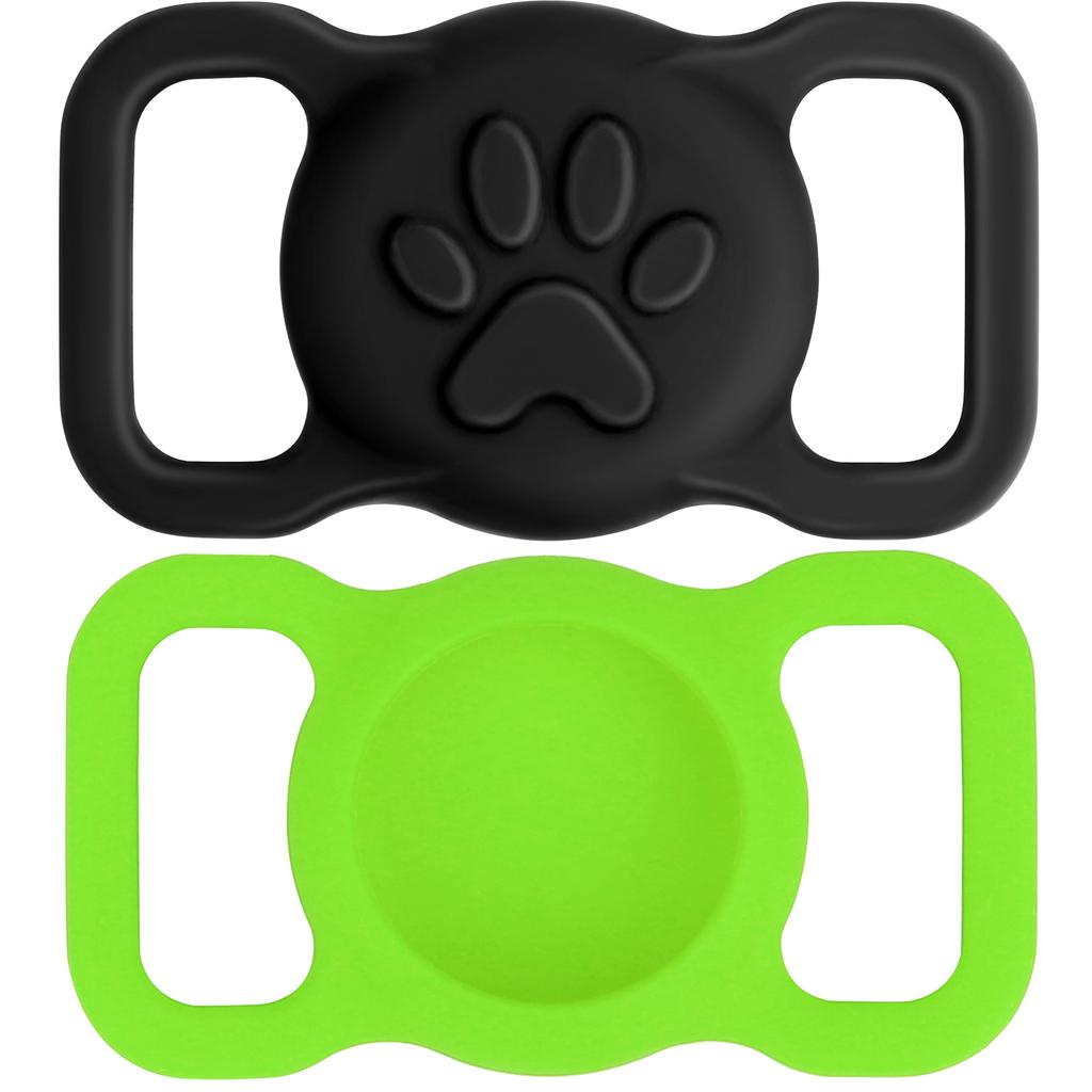 2 Pack Waterproof Silicone Holder Case For Airtag For Dogs And Cats - Scratch-Resistant, Anti-Lost GPS Tracker For Airtag