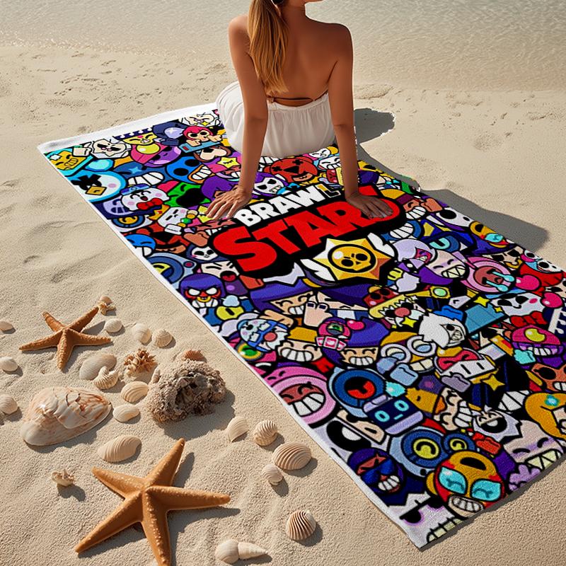 Game Adventure Heroes Beach Towel, Super Soft Microfiber, Gift for Her/Him, Birthday, for Pool, Beach, Travel, Home Decor Fan Gifts