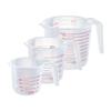 Food Grade Thickened Plastic Measuring Cup with Handle and Transparent Scale - Ideal for Baking and Cold Water (ml measurement)