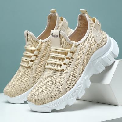 Women's Shoes Summer New Sports Shoes Breathable Running Shoes Thick-soled Wear-resistant Single Shoes Comfortable and Versatile Casual Shoes
