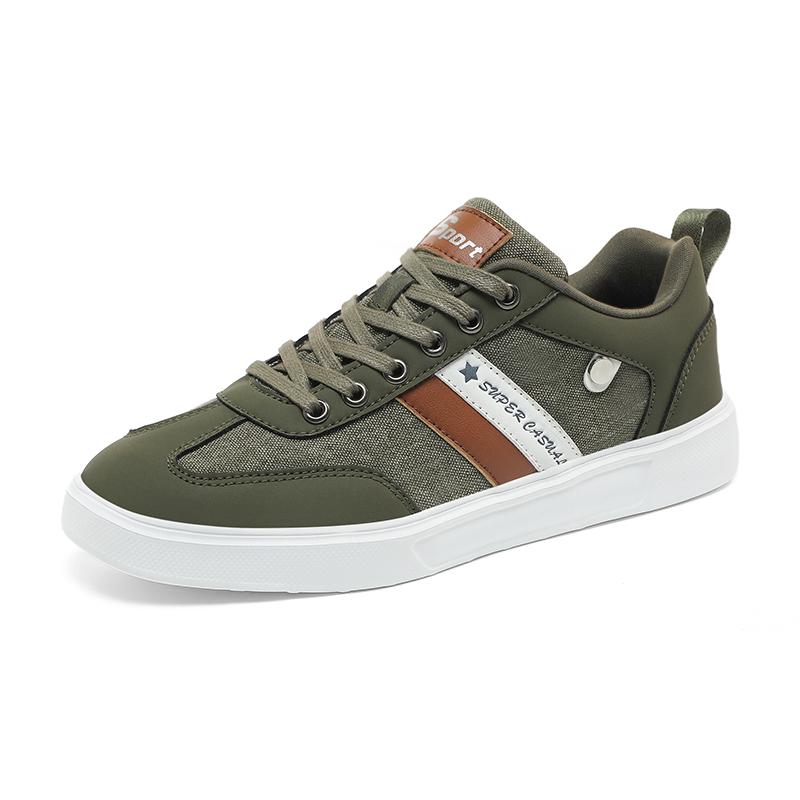 Four Seasons Khaki Men's Skateboard Shoes Comfortable Breathable Flat Sneakers Man Retro Low-Cut Casual Shoes for Men Size 39-47
