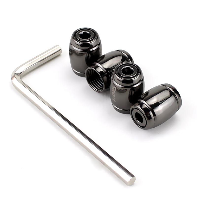 4Pcs/Set HAUSNN Anti-Theft Tire Valve Stem Caps for Car Trucks Motorcycles Valve Stem Cap Dustproof Seal Lock Tight Fit