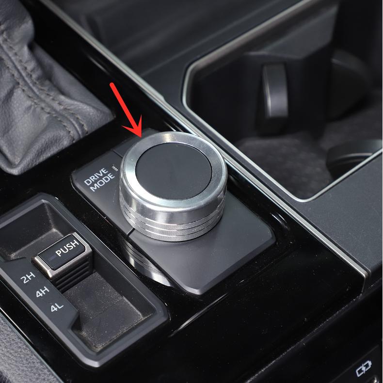 For Toyota Tundra  Silver Aluminum DRIVE MODE Adjust Knob Trim