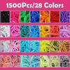 28-Color Gentle Hair Bands: Non-damaging, Disposable Rubber Bands for Braids and Hairstyles
