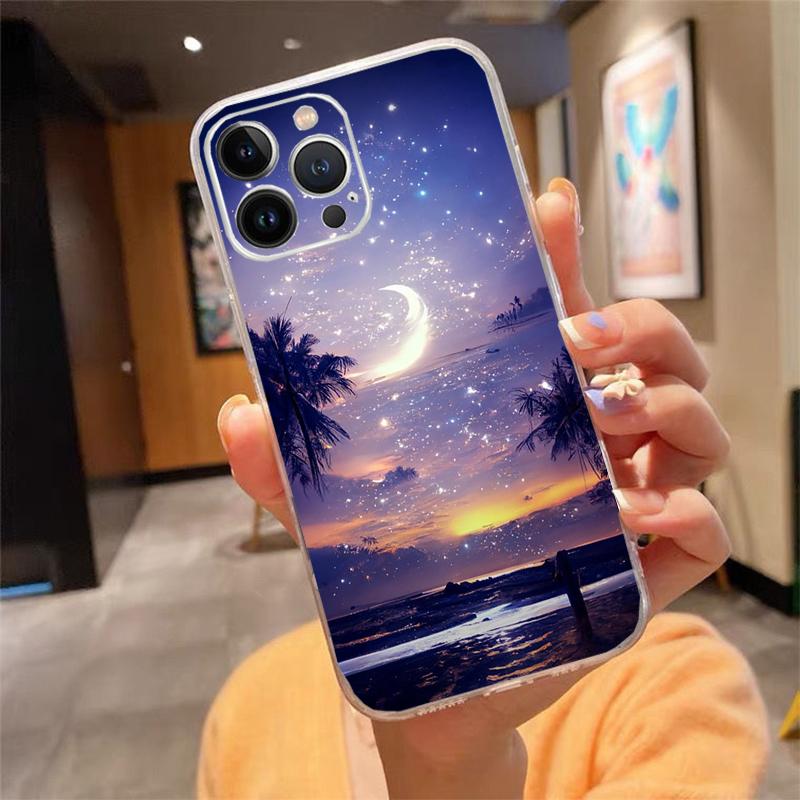 Phone Case For iphone 17ProMax Air 16 15 14 13 Pro Max 15 16 Pro 15Plus Beautiful Scenery Landscape