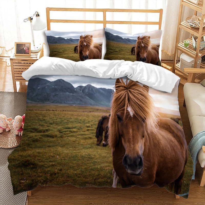 Blue Sky Silver Aircraft Three-Piece Quilt Cover Digital Printing Bedding Set Bed Cover
