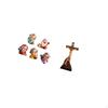 Fortune God Resin Figurines And Jesus Catholic Sculpture Tabletop Statues for Bedroom Office