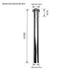 LANGZHIWEN Stainless Steel Basin Drain Extender Pipe