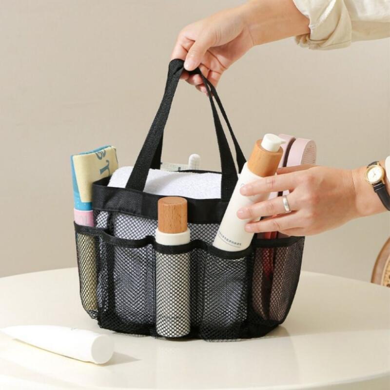 Camping Swimming Mesh Bath Bag Mesh Wash Pouch WCFBD34