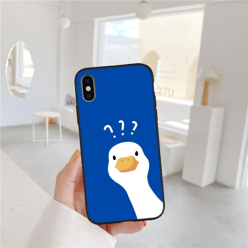 LO40 DUCK Cartoon Soft Shell Phone Case for OPPO A3 Pro A72 A74 A76 A77 A77S A78 A79 A94 A95 A18 A40M A58