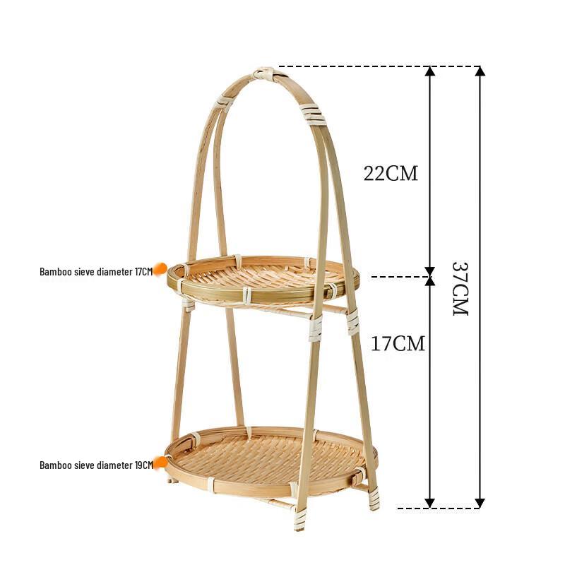 Shangkaojia Weilu Zucha Two-Tier Bamboo Serving Tray