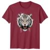 White Tiger Head Big Cats Animals Unisexs Tshirt Roaring Graphic Tee
