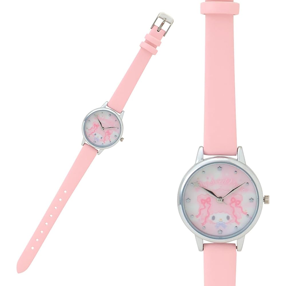 Sanrio Dreamy My Sweet Piano Watch Metal Frame Faux Leather Strap 292010