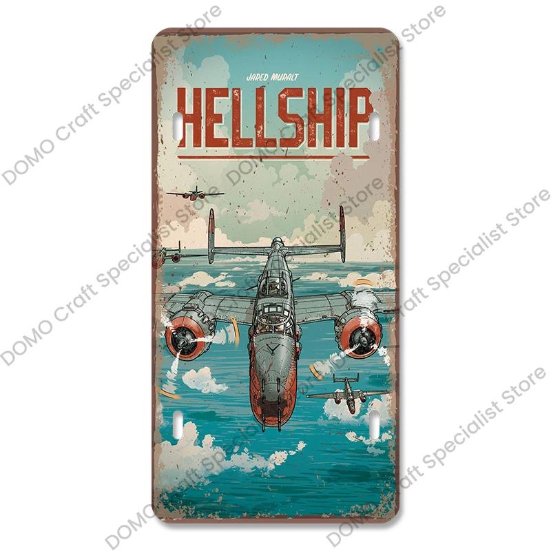 Air Races Metal Plate Tin Signs Retro Top Gun Airplane Metal Poster Garage Club Bar Home Wall Decoration 15x30cm