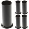 6Pcs Metal Chandelier Base Sleeves Flanging Sleeves Wide Stable Base for Bulbs Crystal Chandelier Accessories