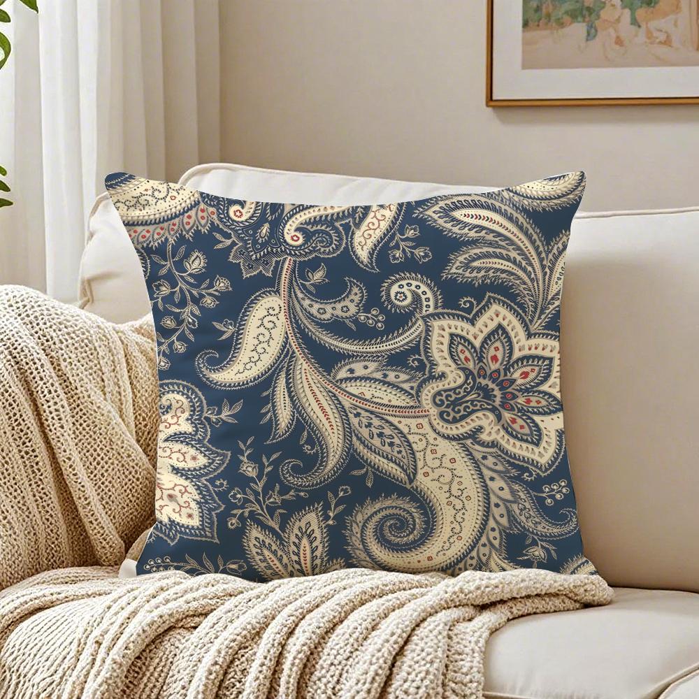 Cashew Nut Flower Pattern Natural EEtro Cushion Cover Pillowcase Antidustmite living Room Sofa Decor Cushion Room