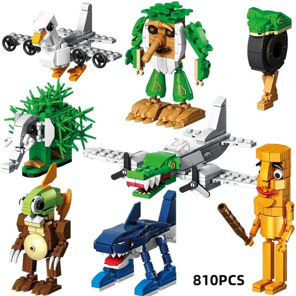 Brainrot Tung Tung Tung Sahur Italy Tralalero Tralala Building Blocks Funny Assembly  Bricks Toys for Child's Birthday Gifts