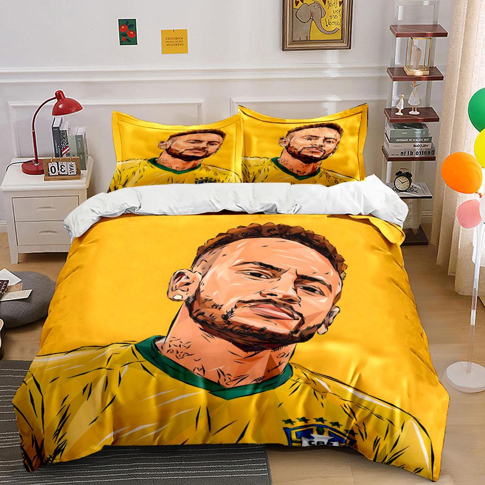 Portrait of a footballer. Bedding sets Duvet cover sets Duvet covers Pillowcases(1*Duvet Cover 2*Pillowcases without duvet insert)