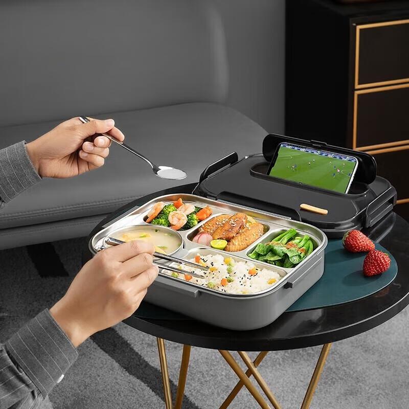 TAFUCO Insulated 304 Stainless Steel Divided Bento Box